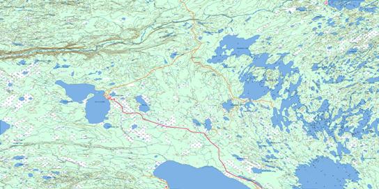 La Loche Topo Map 074C at 1:250,000 Scale