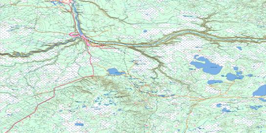 Fort Mcmurray Topo Map 074D at 1:250,000 Scale
