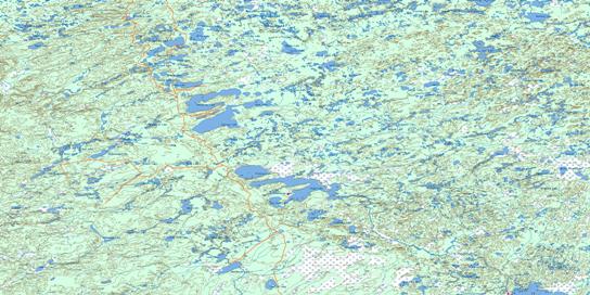 Lloyd Lake Topo Map 074F at 1:250,000 Scale