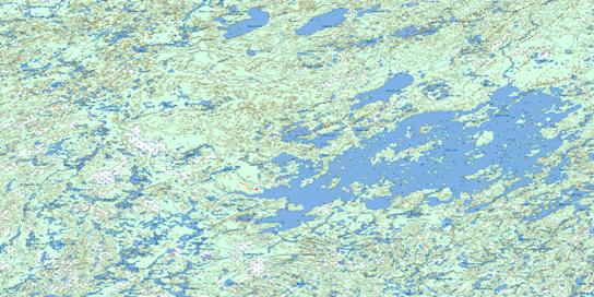 Cree Lake Topo Map 074G at 1:250,000 Scale