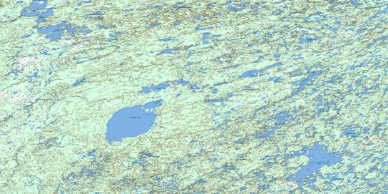 Pasfield Lake Topo Map 074I at 1:250,000 Scale