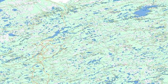 William River Topo Map 074K at 1:250,000 Scale