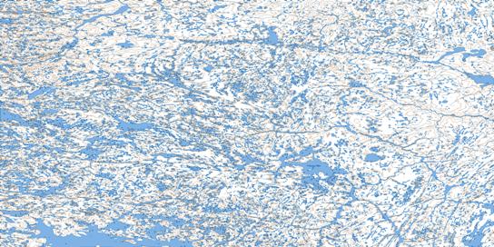 Healey Lake Topo Map 076B at 1:250,000 Scale