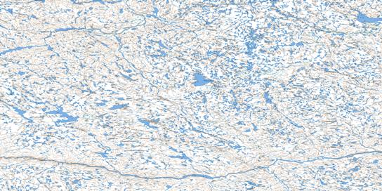 Duggan Lake Topo Map 076H at 1:250,000 Scale