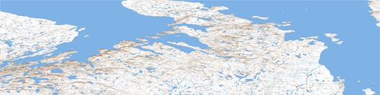 Wynniatt Bay Topo Map 078B at 1:250,000 Scale