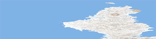 Sabine Peninsula Topo Map 079B at 1:250,000 Scale