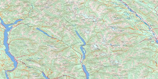 Lardeau Topo Map 082K at 1:250,000 Scale