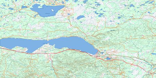 Lesser Slave Lake Topo Map 083O at 1:250,000 Scale