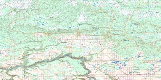 Clear Hills Topo Map 084D at 1:250,000 Scale