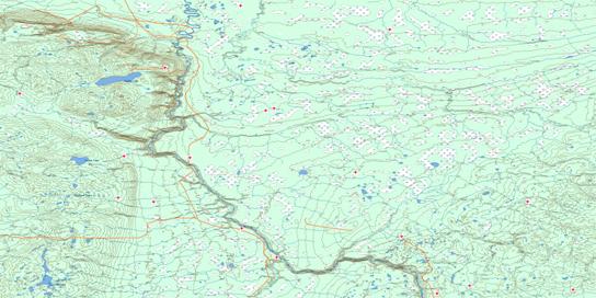 Wadlin Lake Topo Map 084G at 1:250,000 Scale