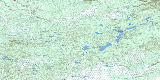 Namur Lake Topo Map 084H at 1:250,000 Scale