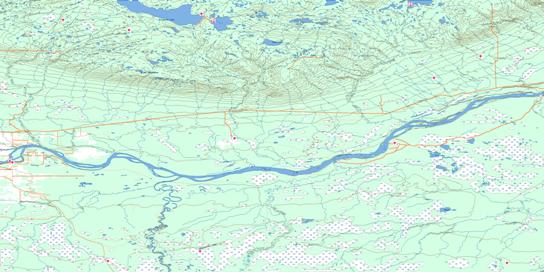 John D'Or Prairie Topo Map 084J at 1:250,000 Scale