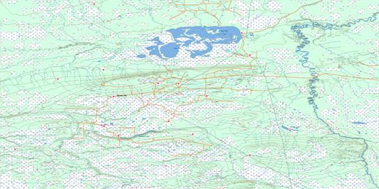 Zama Lake Topo Map 084L at 1:250,000 Scale