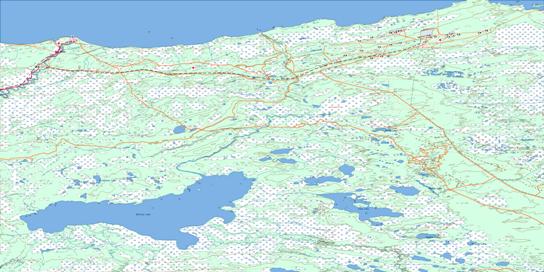 Buffalo Lake Topo Map 085B at 1:250,000 Scale