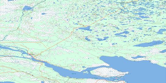 Falaise Lake Topo Map 085F at 1:250,000 Scale