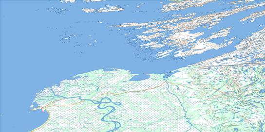 Fort Resolution Topo Map 085H at 1:250,000 Scale