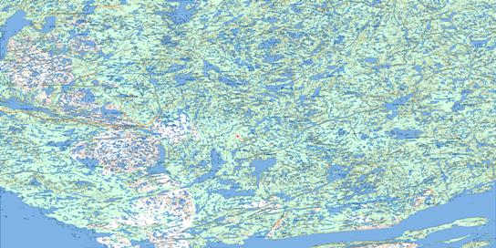 Hearne Lake Topo Map 085I at 1:250,000 Scale