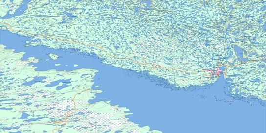 Yellowknife Topo Map 085J at 1:250,000 Scale