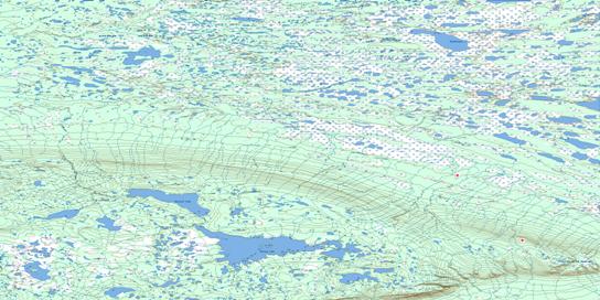Willow Lake Topo Map 085L at 1:250,000 Scale