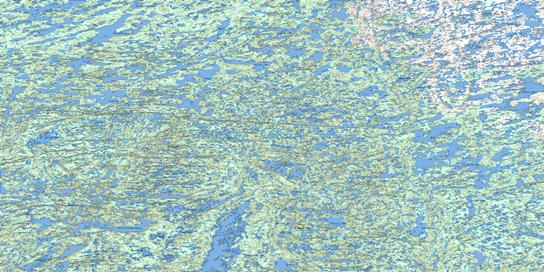 Upper Carp Lake Topo Map 085P at 1:250,000 Scale