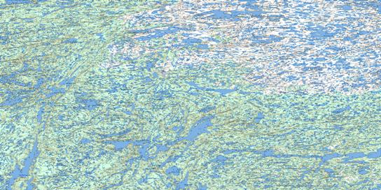 Indin Lake Topo Map 086B at 1:250,000 Scale