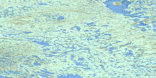 Riviere Grandin Topo Map 086D at 1:250,000 Scale