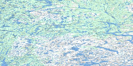 Redrock Lake Topo Map 086G at 1:250,000 Scale
