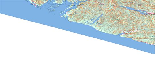 Cape Flattery Topo Map 092C at 1:250,000 Scale