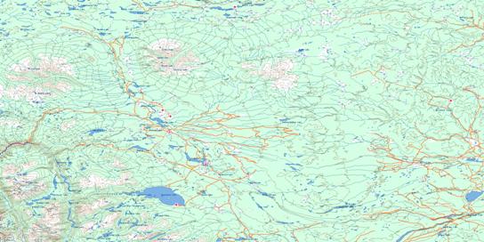 Anahim Lake Topo Map 093C at 1:250,000 Scale