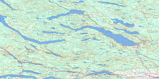 Fort Fraser Topo Map 093K at 1:250,000 Scale