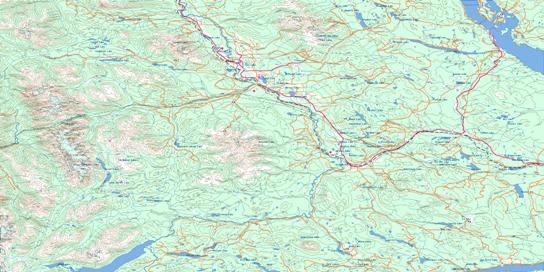 Smithers Topo Map 093L at 1:250,000 Scale