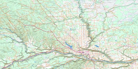 Charlie Lake Topo Map 094A at 1:250,000 Scale