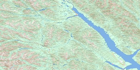 Mesilinka River Topo Map 094C at 1:250,000 Scale