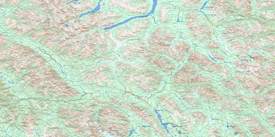 Mcconnell Creek Topo Map 094D at 1:250,000 Scale