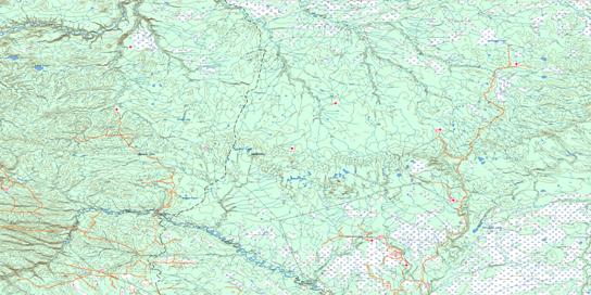 Beatton River Topo Map 094H at 1:250,000 Scale