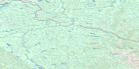 Rabbit River Topo Map 094M at 1:250,000 Scale
