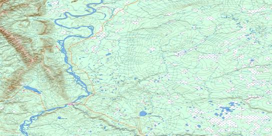 Fort Liard Topo Map 095B at 1:250,000 Scale