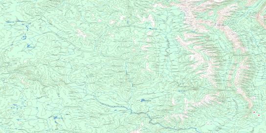 La Biche River Topo Map 095C at 1:250,000 Scale