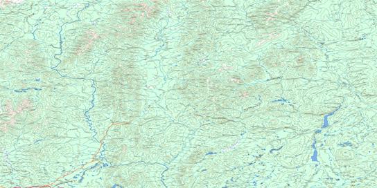 Coal River Topo Map 095D at 1:250,000 Scale