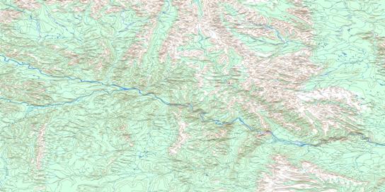 Virginia Falls Topo Map 095F at 1:250,000 Scale