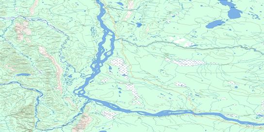 Camsell Bend Topo Map 095J at 1:250,000 Scale