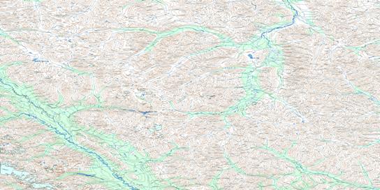 Glacier Lake Topo Map 095L at 1:250,000 Scale