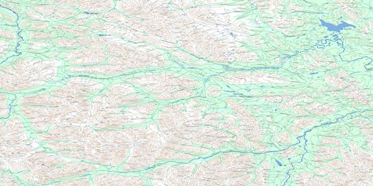 Wrigley Lake Topo Map 095M at 1:250,000 Scale