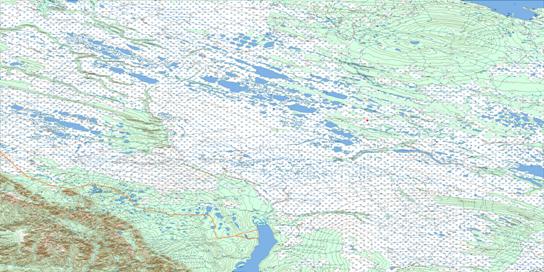 Blackwater Lake Topo Map 096B at 1:250,000 Scale