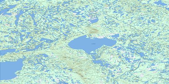 Lac Maunoir Topo Map 096N at 1:250,000 Scale