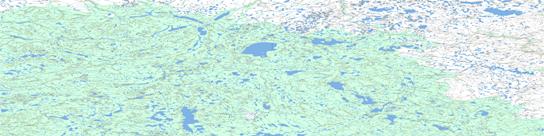Simpson Lake Topo Map 097B at 1:250,000 Scale