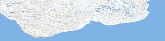 De Salis Bay Topo Map 097H at 1:250,000 Scale
