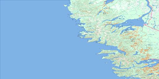 Graham Island Topo Map 103F at 1:250,000 Scale