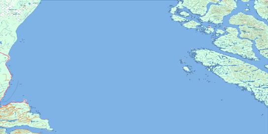 Hecate Strait Topo Map 103G at 1:250,000 Scale