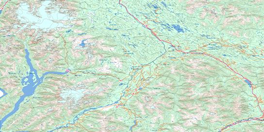 Nass River Topo Map 103P at 1:250,000 Scale